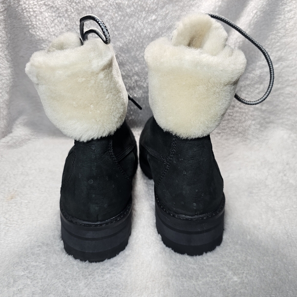 TIMBERLAND Women's Courmayeur Valley Women's Shearling Lined Boots Black A1RPD - Picture 4 of 12